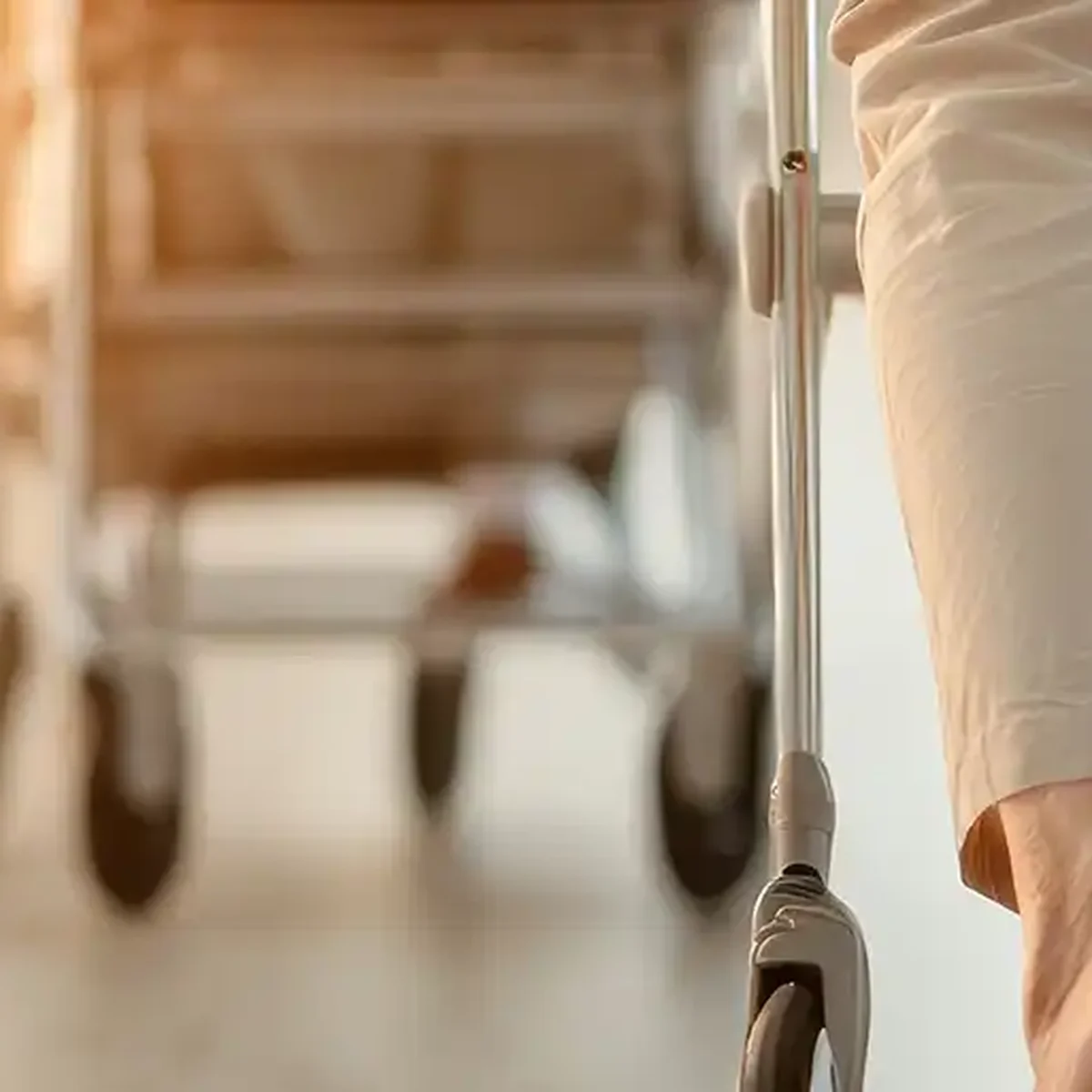 Older adult and family considering assisted living support
