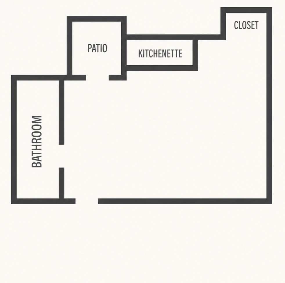 Legacy Grande Suite floor plan at Legacy Assisted Living